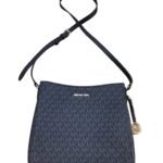 Crossbody Designer Bag In Black & Grey, Size:Small