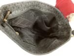 Crossbody Designer Bag In Black & Grey, Size:Small - Image 4