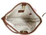 Crossbody Leather Bag In Brown, Size:Small - Image 3