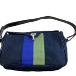 Handbag Designer Bag In Blue & Green, Size:Small