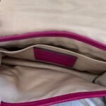 Crossbody Designer Bag In Brown & Pink, Size:Small - Image 3