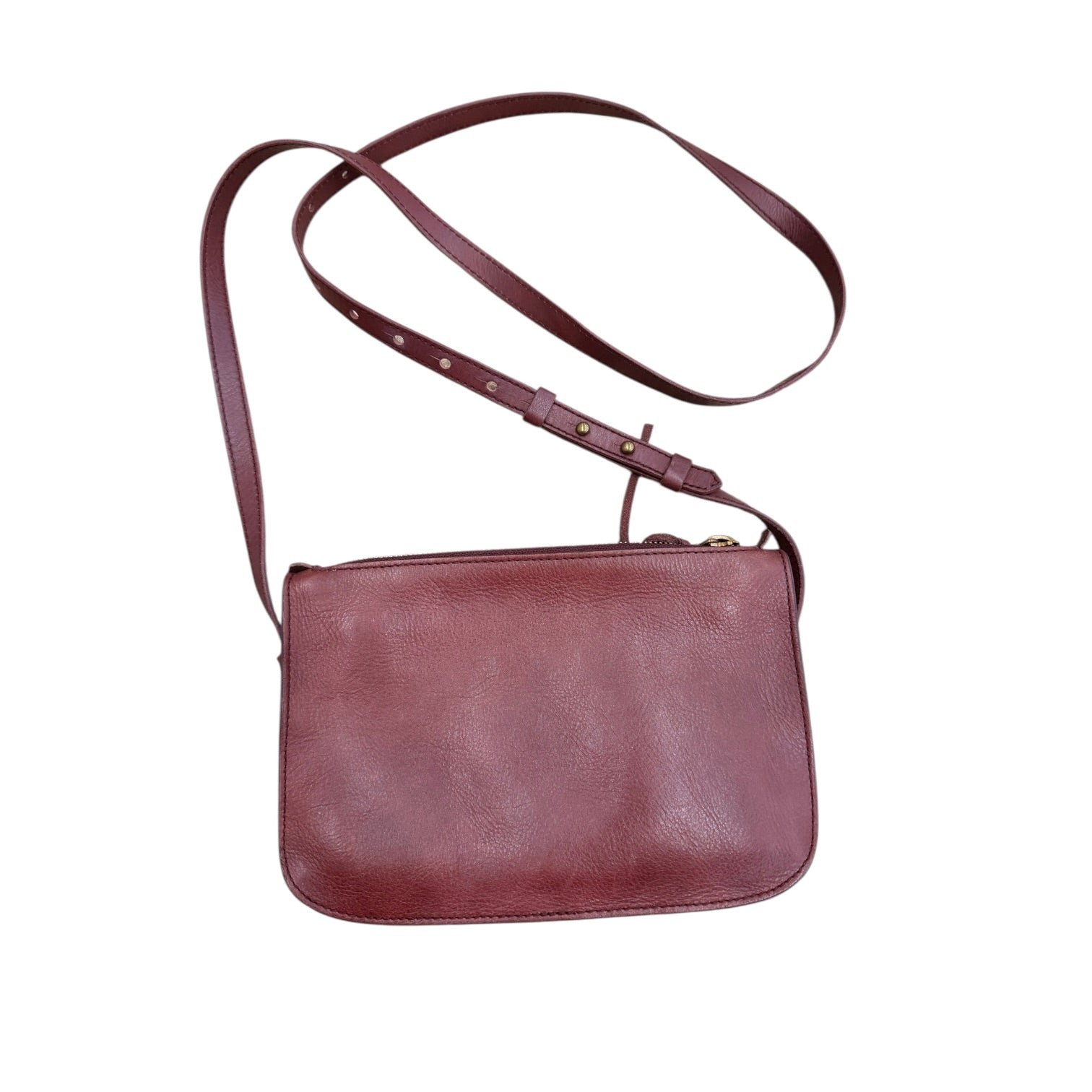 7879C7B4-5806-4D44-A5E7-7DC0D3679051 Diaper Bag Leather In Maroon, Size:Small - Image 1