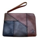Wristlet Designer Bag In Brown, Size:Large