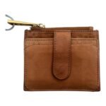 Wallet Leather In Brown, Size:Small - Image 2