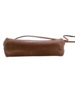 Crossbody Leather Bag In Brown, Size:Small - Image 4