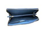 Wallet Designer Bag In Blue & Gold, Size:Large - Image 4
