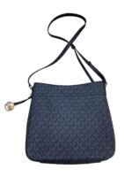 Crossbody Designer Bag In Black & Grey, Size:Small - Image 2